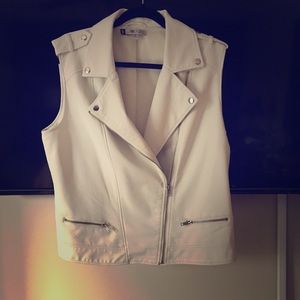 Jennifer Lopez Faux Leather Vest